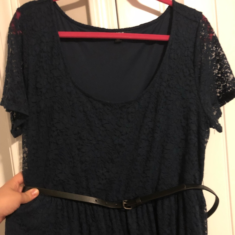 Navy blue lace dress - Picture 2 of 2